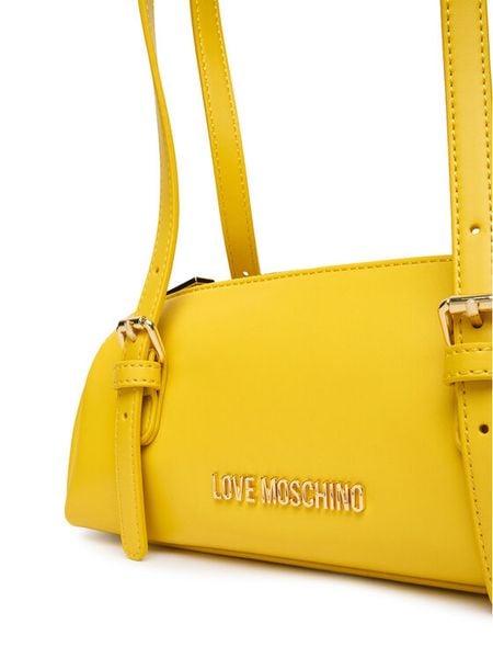 LOVE MOSCHINO Torebka JC4101PP1OLY0411 Żółty. Żółte torebki klasyczne damskie Love Moschino, ze skóry, bez dodatków. Za 729.99 zł.