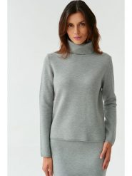 TATUUM Sweter w kolorze szarym rozmiar: XL. Szare golfy damskie TATUUM, xl, bez kołnierzyka. Za 96.37 zł.