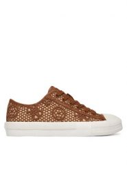 Guess Trampki FLJCR2 FAP12 Brązowy jasny. Brązowe trampki damskie Guess, z aplikacjami, z materiału, bez zapięcia. Za 419.99 zł.