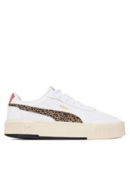 Puma Sneakersy Carina Mia Animal Flair 403515 01 Biały. Białe obuwie sportowe damskie Puma, ze skóry, bez zapięcia. Za 249.99 zł.