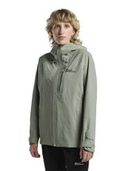 Jack Wolfskin Kurtka funkcyjna "Eagle Peak 2L" w kolorze khaki rozmiar: XS. Brązowe kurtki sportowe damskie Jack Wolfskin, l, bez wzorów, bez kaptura. Za 430.46 zł.