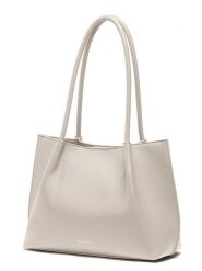 Puccini Shopper bag w kolorze kremowym - 34 x 25 x 15 cm rozmiar: onesize. Brązowe shopper bag Puccini, bez wzorów, z materiału, bez dodatków. Za 228.38 zł.