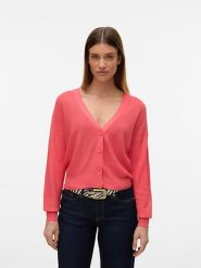 Vero Moda Kardigan w kolorze koralowym rozmiar: XS. Czerwone kardigany damskie Vero Moda, s, bez wzorów, z wiskozy. Za 107.95 zł.