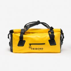 Torba podróżna żeglarska Decathlon Sailing 80 l szczelna. Czarne torby podróżne TRIBORD, bez wzorów, z materiału, duże. Za 359.99 zł.