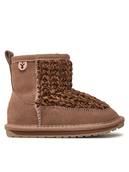 EMU Australia Śniegowce Mauboy K13106 Beżowy. Brązowe kozaki dziewczęce EMU Australia, bez wzorów, ze skóry, bez obcasa, bez zapięcia. Za 279.99 zł.