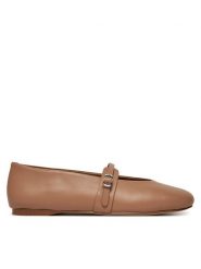Steve Madden Baleriny Rejoice SM11003565 Brązowy. Brązowe balerinki damskie Steve Madden, bez wzorów, ze skóry. Za 349.99 zł.