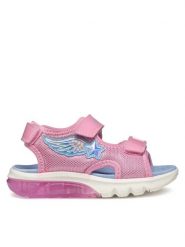 Geox Sandały J Ciberdron G J55MWA 0ASKN CE8E4 S Różowy. Czerwone sandały dziewczęce Geox, z materiału, bez obcasa, bez zapięcia. Za 279.99 zł.