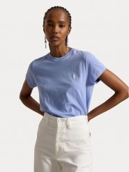 Polo Ralph Lauren T-Shirt 211B14605025 Niebieski jasny Regular Fit. Niebieskie t-shirty damskie Polo Ralph Lauren, l, bez wzorów, z bawełny, bez kołnierzyka. Za 399.99 zł.