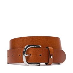 Pasek Tommy Hilfiger. Brązowe paski damskie Tommy Hilfiger, bez wzorów. Za 149.99 zł.