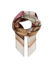 Coach Chusta 29CAS76 Biały. Białe chusty damskie Coach, bez wzorów, z jedwabiu. Za 399.99 zł.