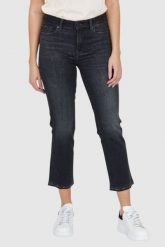 7 FOR ALL MANKIND Czarne jeansy damskie z lekko poszarpanymi nogawkami THE STRAIGHT CROP SLIM ILLUSION SAVAGE, Rozmiar 29. Czarne jeansy damskie 7 for all mankind. W wyprzedaży za 499.99 zł.