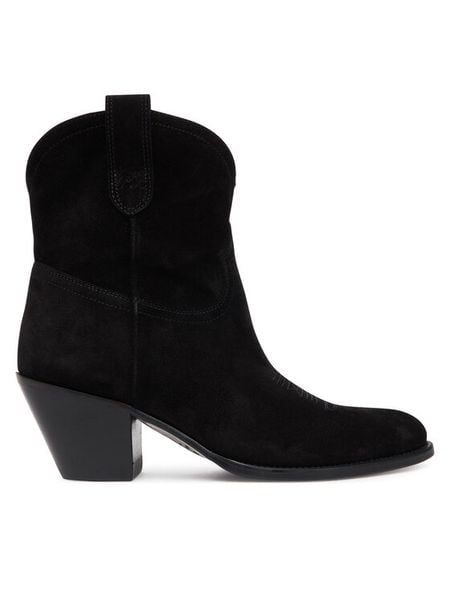 Polo Ralph Lauren Botki 818908754004 Czarny. Czarne botki damskie Polo Ralph Lauren, ze skóry, bez obcasa, na płaskiej podeszwie, bez zapięcia. Za 1,549.00 zł.