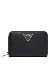 Guess Portfel Laurel II Slg SWZG74 59140 Czarny. Czarne portfele damskie Guess, z aplikacjami, ze skóry. Za 259.99 zł.