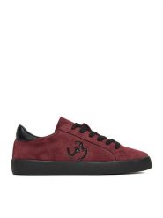 Eva Minge Sneakersy EO-ELLA-WSDR13670-1 Bordowy. Czerwone obuwie sportowe damskie Eva Minge, z materiału, bez zapięcia. Za 229.99 zł.