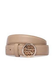 Guess Pasek Damski BW9284 P5430 Beżowy. Brązowe paski damskie Guess, z aplikacjami, ze skóry. Za 289.99 zł.