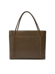 Calvin Klein Torebka Ck Linn Large Shopper K60K613109 Brązowy. Brązowe shopper bag Calvin Klein, bez wzorów, ze skóry, bez dodatków. Za 439.99 zł.