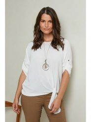 Curvy Lady Bluzka w kolorze białym rozmiar: 44/46. Białe bluzki damskie Curvy Lady, bez wzorów, klasyczne, bez kołnierzyka, bez ramiączek. Za 91.77 zł.