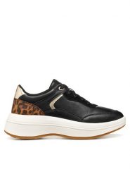 Geox Sneakersy D Spherica Ecub-3 D46WTB 0BCPZ C9209 Czarny. Czarne obuwie sportowe damskie Geox, ze skóry, bez zapięcia. Za 359.99 zł.