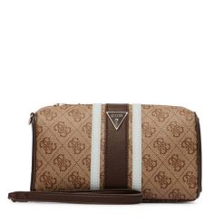 Kosmetyczka Guess. Brązowe kosmetyczki damskie Guess, z aplikacjami. Za 264.99 zł.
