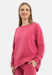Bluza oversize B-PAOLA. Czerwone bluzy damskie Volcano, s, bez wzorów, z bawełny, bez kaptura. Za 159.99 zł.