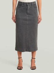 G-Star Spódnica dżinsowa w kolorze antracytowym rozmiar: M. Czarne spódnice damskie G-Star, na co dzień, m, bez wzorów, z bawełny, retro, maxi. Za 194.95 zł.