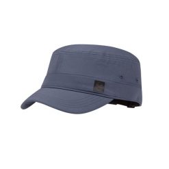 Czapka z daszkiem BUFF MILITARY CAP SOLID ASH. Niebieskie czapki z daszkiem damskie Buff, bez wzorów, z nylonu. Za 139.90 zł.