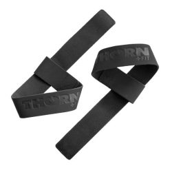 Paski do podnoszenia ciężarów Thorn Fit. Czarne paski damskie THORN FIT, bez wzorów. W wyprzedaży za 44.90 zł.