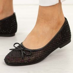 Czarne baleriny damskie Vinceza 62270. Czarne balerinki damskie VINCEZA, bez wzorów, z okrągłym noskiem. Za 149.00 zł.