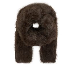 Szalik Guess. Brązowe szaliki damskie Guess, z aplikacjami. Za 319.99 zł.