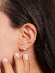 Heliophilia Srebrne kolczyki-wkrętki rozmiar: onesize. Szare kolczyki damskie Heliophilia, z cyrkonią, srebrne. Za 106.38 zł.