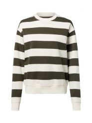 Marie Lund Bluza damska Kobiety Bawełna zielony|biały w paski, XL. Białe bluzy damskie Marie Lund, xl, bez wzorów, z bawełny, bez kaptura. Za 139.95 zł.