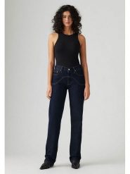 Levi's Dżinsy - Comfort fit - w kolorze granatowym rozmiar: W30/L32. Niebieskie jeansy damskie Levi's, z podwyższonym stanem. Za 262.29 zł.