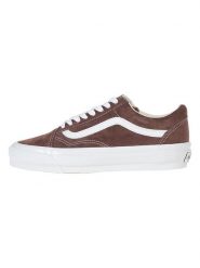 Vans Skórzane sneakersy w kolorze brązowym rozmiar: 42. Brązowe obuwie sportowe damskie Vans, ze skóry, bez zapięcia. Za 232.78 zł.