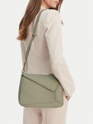 GINO ROSSI Torebka C-KY117 Zielony. Zielone torebki klasyczne damskie Gino Rossi, z materiału, bez dodatków. Za 199.99 zł.