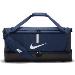 Torba sportowa unisex Nike Academy Team Bag pojemność 59 L. Czarne torby sportowe Nike, bez wzorów. Za 219.99 zł.