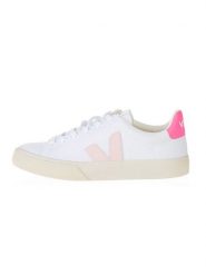 Veja Sneakersy "Campo CA" w kolorze biało-różowo-jasnoróżowym rozmiar: 37. Białe obuwie sportowe damskie Veja, bez zapięcia. Za 377.74 zł.
