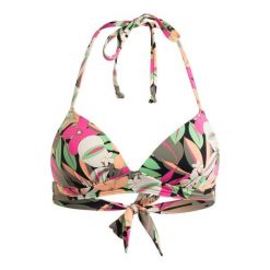 Stanik bikini na szyję dla Kobiety PRINTED BEACH CLASSICS Czarny. Czarne bikini Roxy, bez wzorów, z elastanu. Za 121.70 zł.