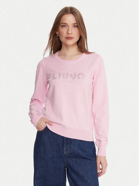 Liu Jo Sweter TF5248 MS63L Różowy Regular Fit. Czerwone swetry klasyczne damskie Liu Jo, l, z syntetyku, bez kołnierzyka. Za 679.99 zł.