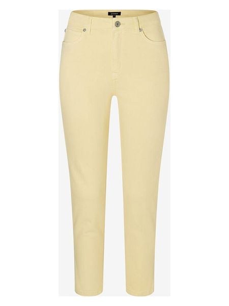 More & More Spodnie w kolorze żółtym rozmiar: 46. Żółte spodnie materiałowe damskie More & More, z aplikacjami, z materiału. Za 65.69 zł.