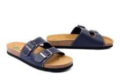 DR. BRINKMANN 505892-5 ozean, klapki damskie. Niebieskie klapki damskie Dr. Brinkmann, bez wzorów, bez obcasa, bez zapięcia. Za 140.17 zł.