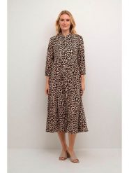 CULTURE Sukienka w kolorze brązowym rozmiar: XL. Brązowe sukienki damskie Culture, bez wzorów, bez ramiączek. Za 131.74 zł.