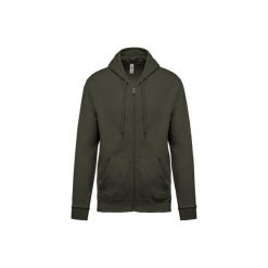 Bluza z kapturem i zamkiem błyskawicznym Kariban. Brązowe bluzy damskie KARIBAN, m, bez wzorów, z bawełny, z kapturem. Za 195.50 zł.
