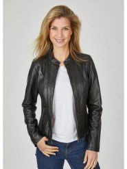 7eleven Skórzana kurtka w kolorze czarnym rozmiar: 44. Czarne kurtki damskie 7eleven, bez wzorów, ze skóry, bez kaptura. Za 500.99 zł.