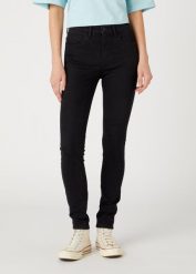 WRANGLER DAMSKIE SPODNIE WRANGLER HIGH SKINNY ARACHNE W27HDF36T 112332390. Rurki damskie Wrangler, bez wzorów, z jeansu. Za 229.99 zł.