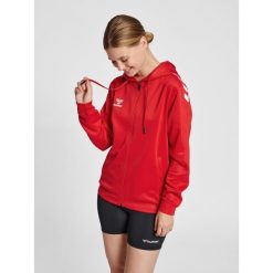 Bluza fitness damska Hummel hmlCore. Czerwone bluzy damskie Hummel, xs, bez wzorów, z elastanu, bez kaptura. Za 212.35 zł.