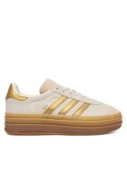Adidas Sneakersy Gazelle Bold IH6781 Beżowy. Brązowe obuwie sportowe damskie Adidas, ze skóry, bez zapięcia. Za 529.99 zł.