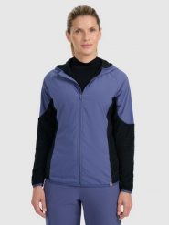 4F Bluza do biegania w terenie Primaloft Active damska - granatowa M. Niebieskie bluzy damskie 4F, l, bez wzorów, z materiału, bez kaptura. Za 299.99 zł.