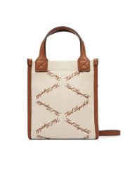 KARL LAGERFELD Torebka Ville B2W30278 Beżowy. Brązowe torebki klasyczne damskie KARL LAGERFELD, z materiału, bez dodatków. Za 649.99 zł.