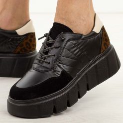 Czarne sneakery damskie Vinceza 58565. Czarne obuwie sportowe damskie VINCEZA, na jesień, z jeansu, bez zapięcia. W wyprzedaży za 197.10 zł.