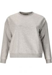 Damska bluza z okrągłym dekoltem Q Sportswear Ingelina. Szare bluzy damskie ENDURANCE Q, plus size, bez wzorów, z bawełny, bez kaptura. Za 228.00 zł.